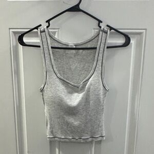 Gray Sleeveless Women's Top